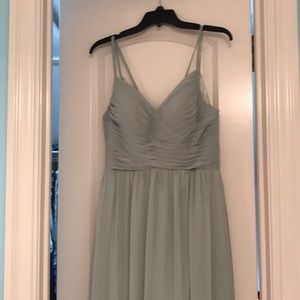 Long mint green dress